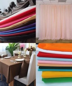 HIER_5210 Fabric Bolts & Bags 54"x10 Yards Pink Polyester Fabric Bolt DIY Craft Fabric Roll