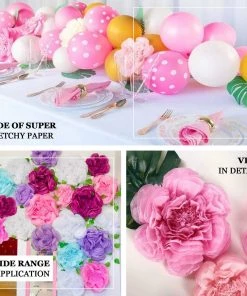 HIER_3400 Chargers & Centerpieces 6 Pack Lavender & Eggplant Assorted Size Paper Peony Flowers - 7" | 9" | 11" 14 HIER_3400 Chargers & Centerpieces 6 Pack Lavender & Eggplant Assorted Size Paper Peony Flowers - 7