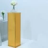 HIER_3620 Chargers & Centerpieces 40" Floor Standing Gold Mirror Finish Acrylic Pedestal Risers - Display Boxes With Interchangeable Lid And Base