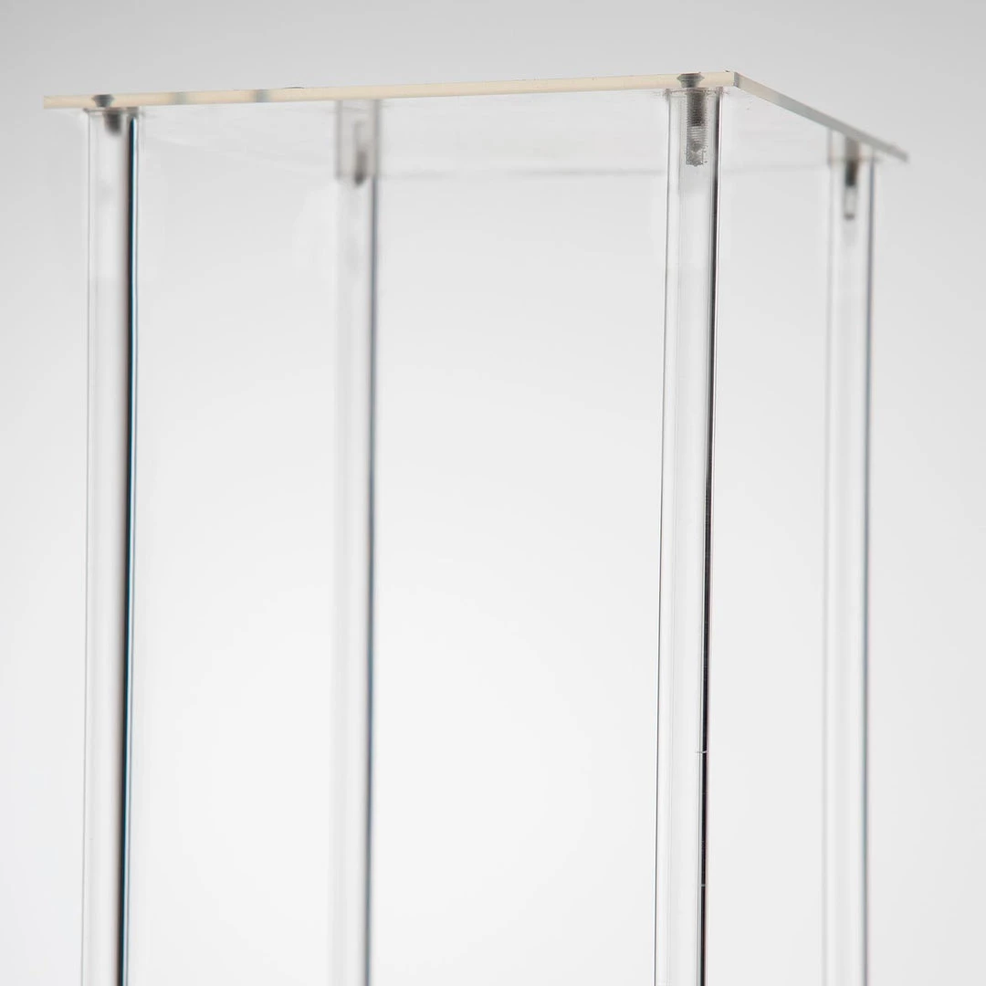 HIER_3620 40" Clear Acrylic Floor Vase Flower Stand With Mirror Base, Wedding Column 10 HIER_3620 40" Clear Acrylic Floor Vase Flower Stand With Mirror Base, Wedding Column