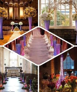 HIER_3630 59" Color Changing LED Metal Eiffel Tower 16 HIER_3630 59