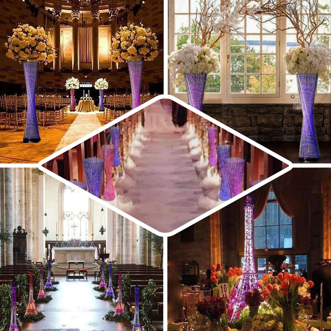 HIER_3630 59" Color Changing LED Metal Eiffel Tower 5 HIER_3630 59" Color Changing LED Metal Eiffel Tower