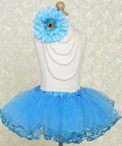 HIER_3500 Princess Shining Turquoise Tutu Skirt Big Clearance Sale