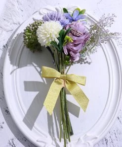 HIER_5146 50 Pcs | 4" Nylon Ribbon Bows With Twist Ties, Gift Basket Party Favor Bags Decor - Gold Glitter Design Tabletop Decor