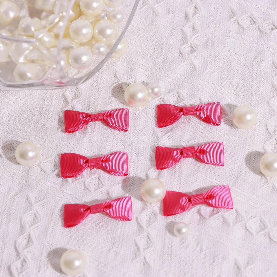 HIER_5146 Tabletop Decor 50 Pcs | 1.5" Fuchsia Grosgrain Pre Tied Ribbon Bows, Gift Basket Party Favor Bags Decor - Polyester 1 HIER_5146 Tabletop Decor 50 Pcs | 1.5" Fuchsia Grosgrain Pre Tied Ribbon Bows, Gift Basket Party Favor Bags Decor - Polyester