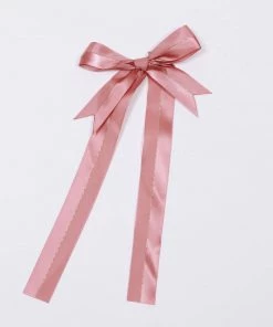 HIER_5146 50 Pcs | 10" Dusty Rose Pre Tied Ribbon Bows, Satin Ribbon With Gold Foil Lining For Gift Basket & Party Favors Decor 31 HIER_5146 50 Pcs | 10
