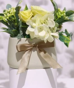 HIER_5146 Tabletop Decor 50 Pcs | 3" Satin Ribbon Bows With Twist Ties, Gift Basket Party Favor Bags Decor - Taupe Classic Style 13 HIER_5146 Tabletop Decor 50 Pcs | 3