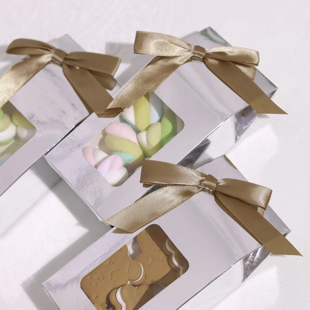 HIER_5146 Tabletop Decor 50 Pcs | 3" Satin Ribbon Bows With Twist Ties, Gift Basket Party Favor Bags Decor - Taupe Classic Style 1 HIER_5146 Tabletop Decor 50 Pcs | 3" Satin Ribbon Bows With Twist Ties, Gift Basket Party Favor Bags Decor - Taupe Classic Style