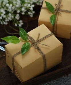 HIER_5144 Theme Décor 109Yards | 2-ply Jute Rope Twine, DIY Crafts Gift Packing String