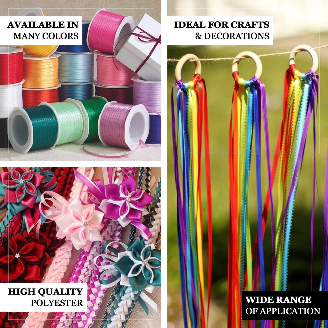 HIER_5143 100 Yards 1/8" Purple Satin Ribbon 4 HIER_5143 100 Yards 1/8" Purple Satin Ribbon