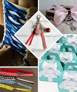 HIER_5143 Fabric Bolts & Bags 100 Yards 1/8" Ivory Satin Ribbon