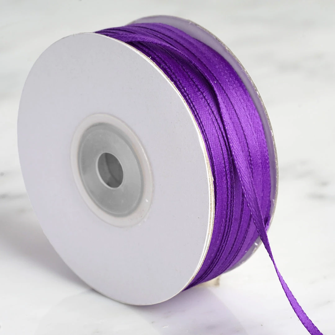 HIER_5143 100 Yards 1/8" Purple Satin Ribbon 1 HIER_5143 100 Yards 1/8" Purple Satin Ribbon