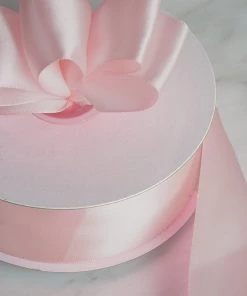 HIER_5143 Fabric Bolts & Bags 50 Yards 1.5" DIY Blush | Rose Gold Satin Ribbon