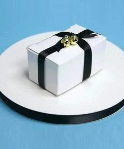 HIER_5143 100 Yards 3/8" Black Decorative Satin Ribbon Fabric Bolts & Bags