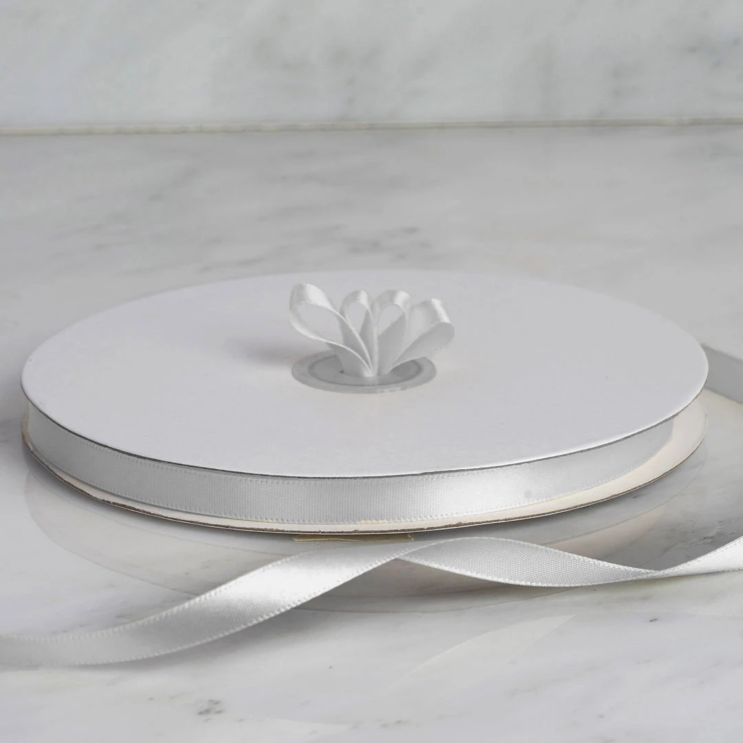 HIER_5143 Fabric Bolts & Bags 100 Yards 3/8" Silver Decorative Satin Ribbon 1 HIER_5143 Fabric Bolts & Bags 100 Yards 3/8" Silver Decorative Satin Ribbon