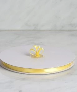 HIER_5143 100 Yards 3/8" Yellow Decorative Satin Ribbon 9 HIER_5143 100 Yards 3/8