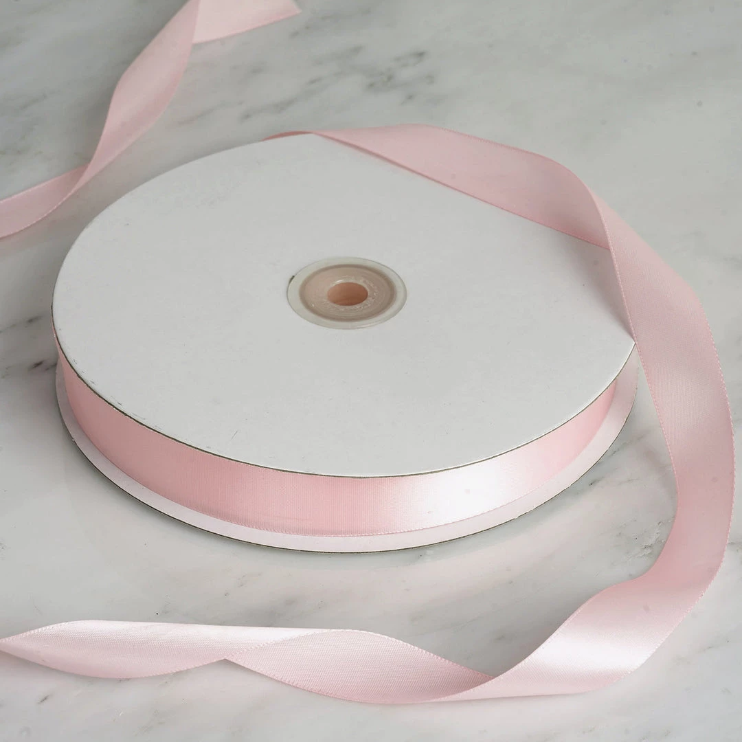 HIER_5143 100 Yards 7/8" Rose Gold | Blush Satin Ribbon 3 HIER_5143 100 Yards 7/8" Rose Gold | Blush Satin Ribbon