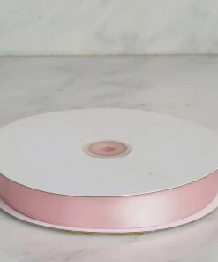 HIER_5143 100 Yards 7/8" Rose Gold | Blush Satin Ribbon