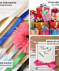 HIER_5143 100 Yards 7/8" Red Satin Ribbon Fabric Bolts & Bags 9 HIER_5143 100 Yards 7/8