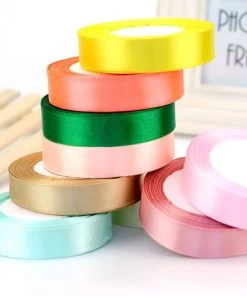 HIER_5143 100 Yards 7/8" Eggplant Satin Ribbon