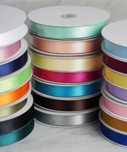 HIER_5143 100 Yards 7/8" Yellow Satin Ribbon