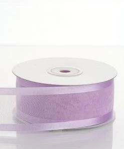 HIER_5141 25 Yards 1.5" Lavender Organza Ribbon With Satin Edges Fabric Bolts & Bags 8 HIER_5141 25 Yards 1.5