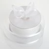 HIER_5141 Fabric Bolts & Bags 25 Yards 1.5" White Organza Ribbon With Satin Edges