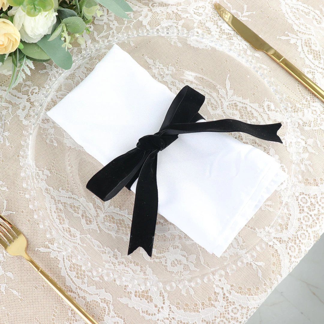 HIER_5140 10 Yards | Black 1" Velvet Single Faced Ribbon Spool, DIY Craft Supplies, Velvet And Nylon Ribbon Roll Fabric Bolts & Bags 10 HIER_5140 10 Yards | Black 1" Velvet Single Faced Ribbon Spool, DIY Craft Supplies, Velvet And Nylon Ribbon Roll Fabric Bolts & Bags