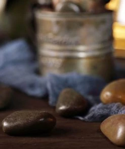 HIER_4830 2 Lbs Assorted Natural Polished Decorative Stones For Vases | Landscaping Rocks Aquarium Gravels Chargers & Centerpieces