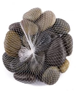 HIER_4830 2 Lbs Assorted Natural Polished Decorative Stones For Vases | Landscaping Rocks Aquarium Gravels Chargers & Centerpieces