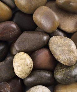 HIER_4830 2 Lbs Assorted Natural Polished Decorative Stones For Vases | Landscaping Rocks Aquarium Gravels Chargers & Centerpieces