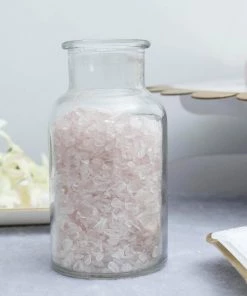 HIER_4830 Pack Of 1 Lb | Rose Quartz Decorative Crushed Gravel | Pebble Stone Vase Fillers - Clearance SALE