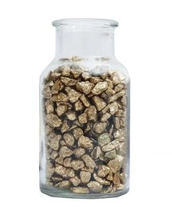 HIER_4830 Chargers & Centerpieces Pack Of 2 Lbs | Metallic Gold Decorative Crushed Gravel | Pebble Stone Vase Fillers - Clearance SALE
