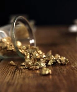 HIER_4830 Chargers & Centerpieces Pack Of 2 Lbs | Metallic Gold Decorative Crushed Gravel | Pebble Stone Vase Fillers - Clearance SALE