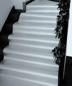 HIER_3900 Aisle Runners Silver Sparkle Glitter Wedding Aisle Runner, Non-Woven Red Carpet Runner Prom, Hollywood, Glam Parties - 3FT X 50FT