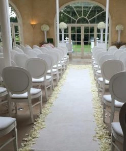 HIER_3900 Aisle Runners Silver Sparkle Glitter Wedding Aisle Runner, Non-Woven Red Carpet Runner Prom, Hollywood, Glam Parties - 3FT X 50FT