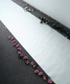 HIER_3900 Aisle Runners Silver Sparkle Glitter Wedding Aisle Runner, Non-Woven Red Carpet Runner Prom, Hollywood, Glam Parties - 3FT X 50FT