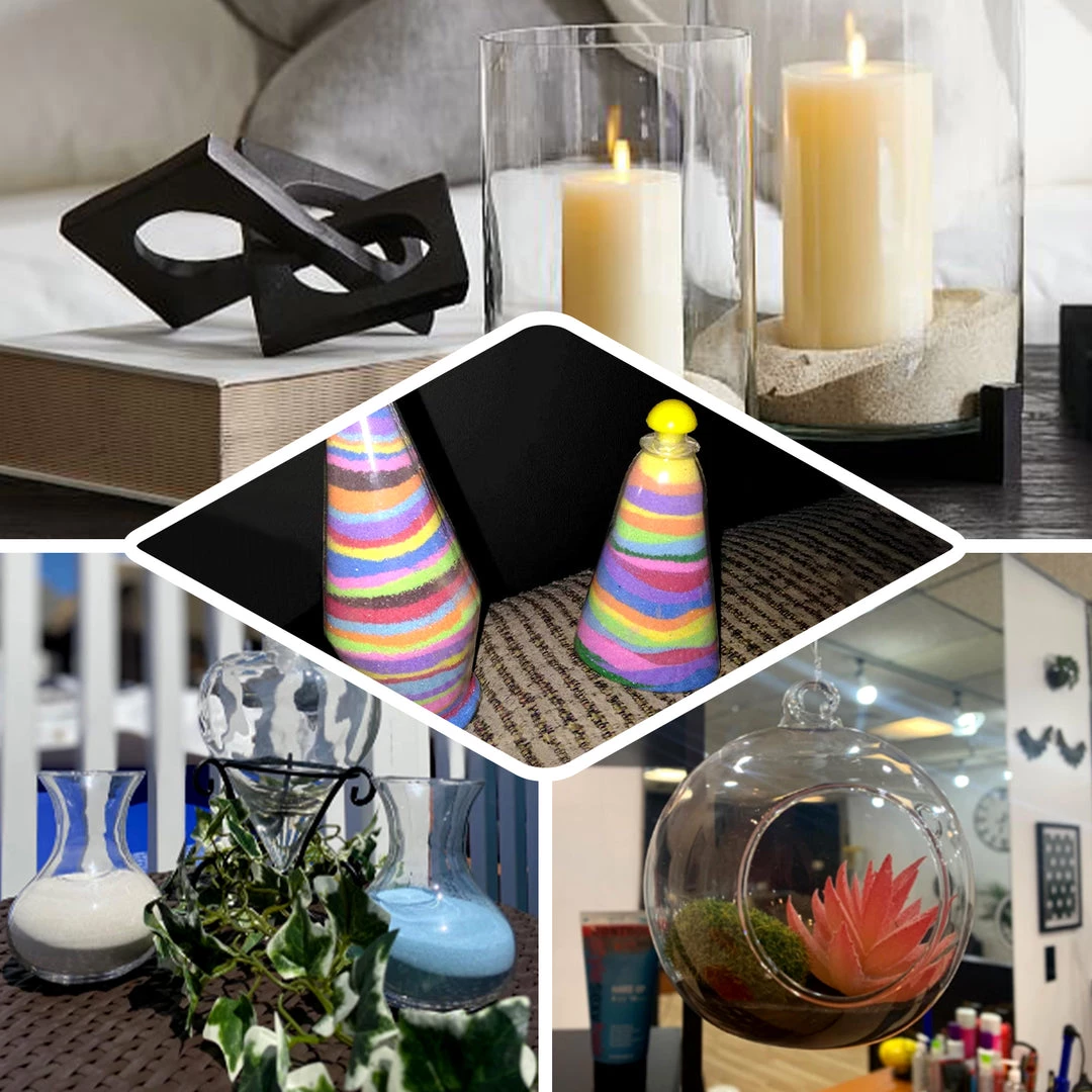 HIER_5110 1 Pound | Natural Tan Decorative Colored Sand For Vase Filler Chargers & Centerpieces 5 HIER_5110 1 Pound | Natural Tan Decorative Colored Sand For Vase Filler Chargers & Centerpieces