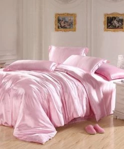 HIER_5210 10 Yards X 54" Pink Satin Fabric Bolt Fabric Bolts & Bags