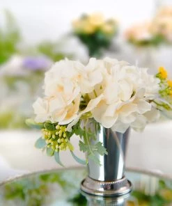 HIER_4820 4.5" Mint Julep Cup Vases - Silver Chargers & Centerpieces 20 HIER_4820 4.5