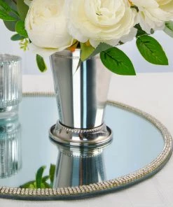HIER_4820 4.5" Mint Julep Cup Vases - Silver Chargers & Centerpieces 21 HIER_4820 4.5
