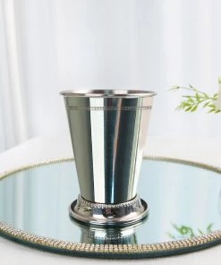 HIER_4820 4.5" Mint Julep Cup Vases - Silver Chargers & Centerpieces 19 HIER_4820 4.5