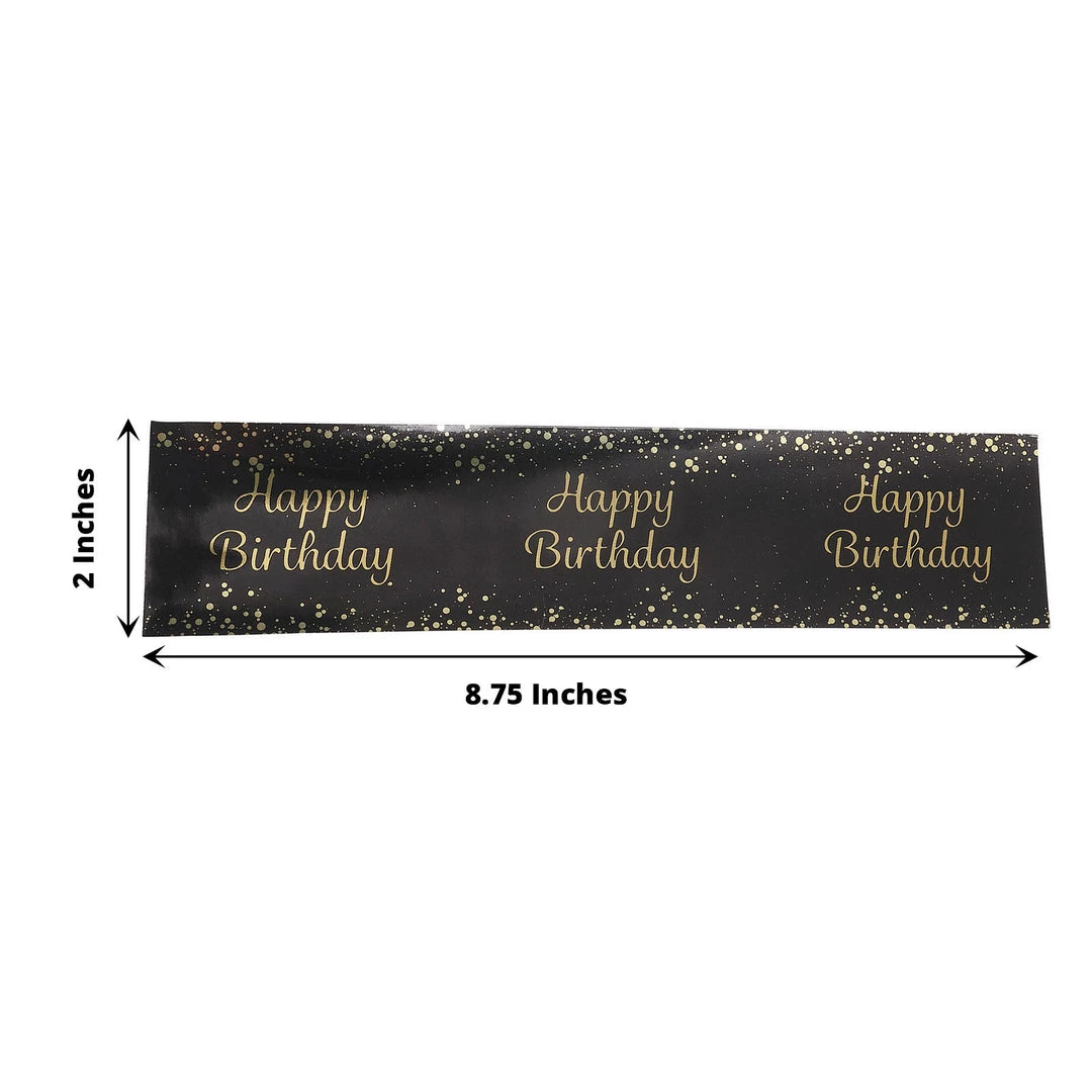 HIER_5150 24 Pack | Black/Gold Happy Birthday Party Water Bottle Labels, Waterproof Label Stickers 3 HIER_5150 24 Pack | Black/Gold Happy Birthday Party Water Bottle Labels, Waterproof Label Stickers