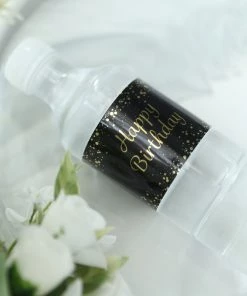 HIER_5150 24 Pack | Black/Gold Happy Birthday Party Water Bottle Labels, Waterproof Label Stickers 15 HIER_5150 24 Pack | Black/Gold Happy Birthday Party Water Bottle Labels, Waterproof Label Stickers