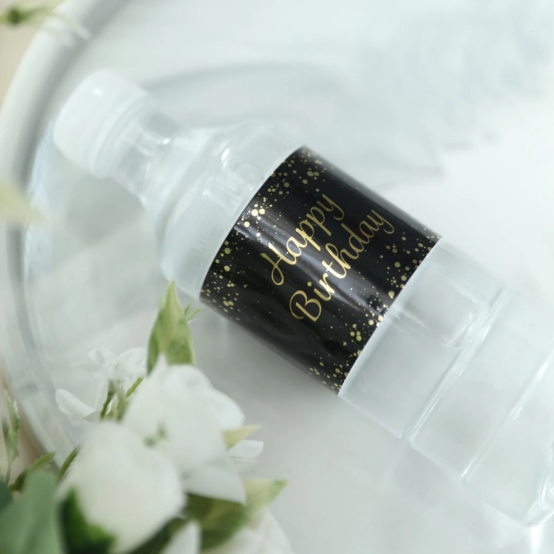 HIER_5150 24 Pack | Black/Gold Happy Birthday Party Water Bottle Labels, Waterproof Label Stickers 6 HIER_5150 24 Pack | Black/Gold Happy Birthday Party Water Bottle Labels, Waterproof Label Stickers