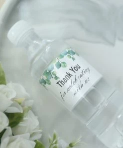 HIER_5150 Tabletop Decor 24 Pack | White & Green Leaves Thank You Party Water Bottle Labels, Waterproof Label Stickers 14 HIER_5150 Tabletop Decor 24 Pack | White & Green Leaves Thank You Party Water Bottle Labels, Waterproof Label Stickers