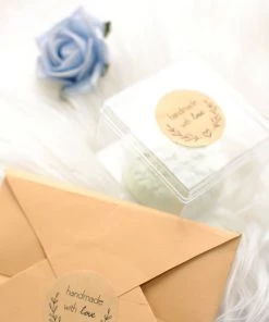 HIER_5150 500pcs | 1.5” Handmade With Love Olive Branch Stickers Roll, Labels Cookie & Bakery Box - Round Chargers & Centerpieces 41 HIER_5150 500pcs | 1.5” Handmade With Love Olive Branch Stickers Roll, Labels Cookie & Bakery Box - Round Chargers & Centerpieces