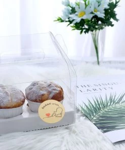 HIER_5150 500pcs | 1.5" Baked With Love Stickers Roll, Labels Cookie/Bakery Box - Round 34 HIER_5150 500pcs | 1.5