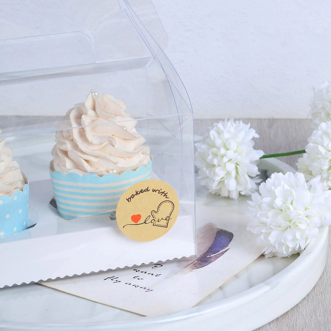 HIER_5150 500pcs | 1.5" Baked With Love Stickers Roll, Labels Cookie/Bakery Box - Round 16 HIER_5150 500pcs | 1.5" Baked With Love Stickers Roll, Labels Cookie/Bakery Box - Round