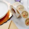 HIER_5150 500pcs | 1.5" Baked With Love Stickers Roll, Labels Cookie/Bakery Box - Round